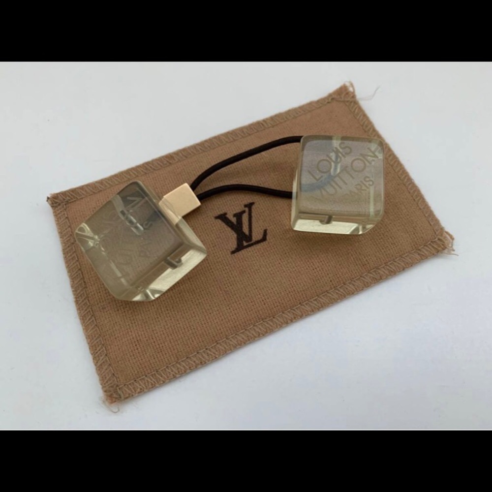 Louis Vuitton LV vintage authentic clear hair cubes - Picture 5 of 5